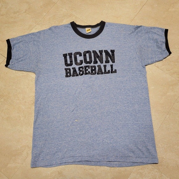 VTG 70s UConn Huskies Men XL Russell Athletic USA University Connecticut T Shirt - Picture 2 of 16